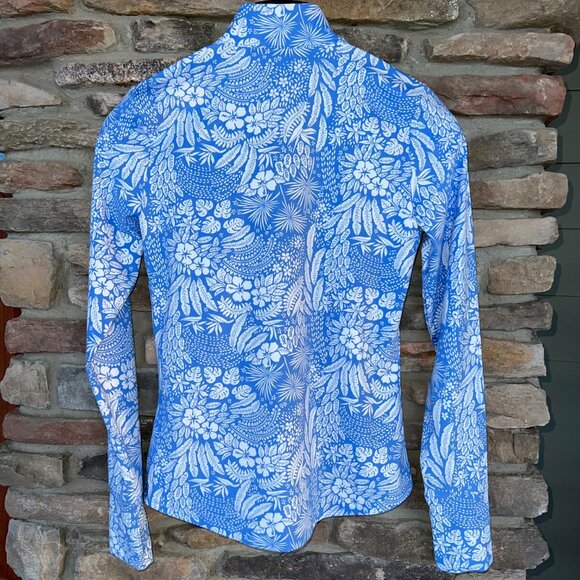 TOMMY BAHAMA Upf 50 L/S Full Zip Golf Jacket Top Blue White S M L XL NWT - Picture 4 of 5